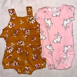 Romper and Onesie (Size: 3M)